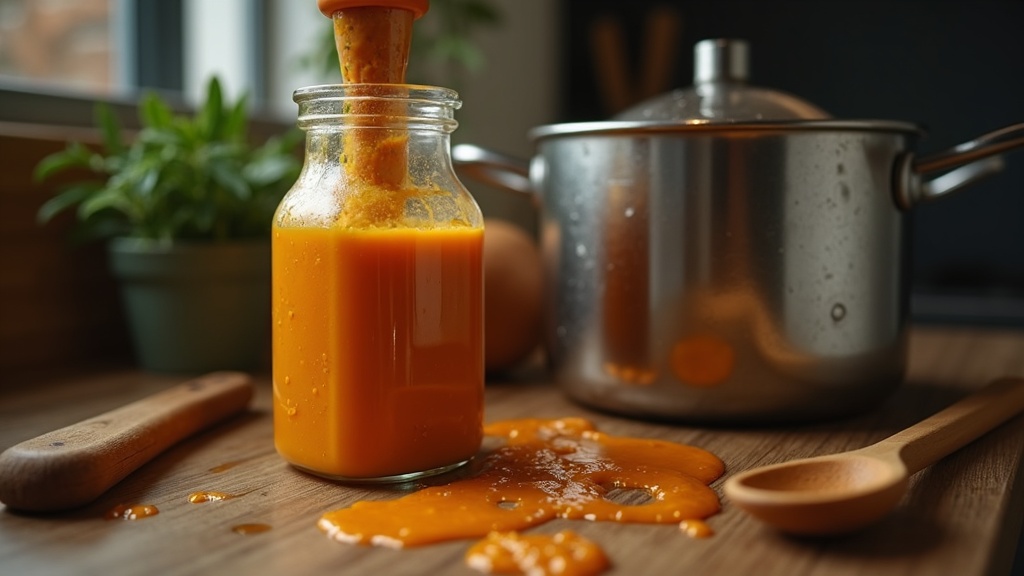Used immersion blender and food processor on a dirty counter