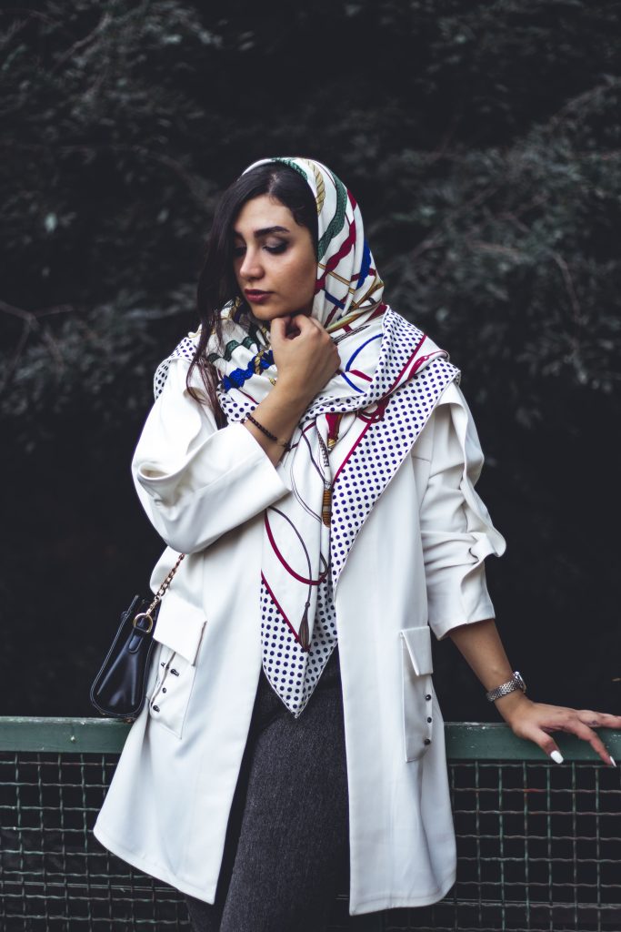 how to style a silk scarf