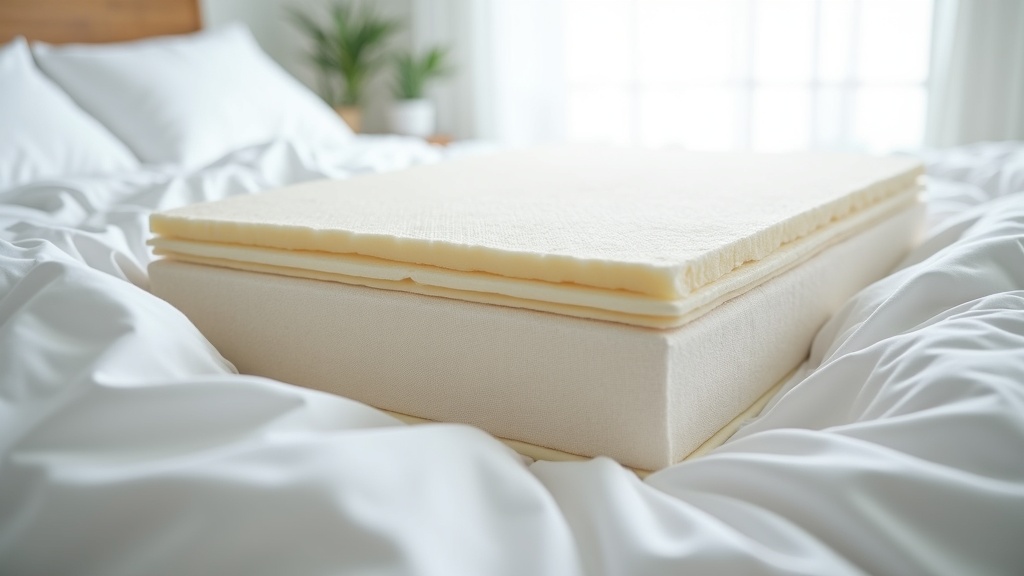Cross-section of a hybrid mattress showing foam layers and pocketed coils for optimal support