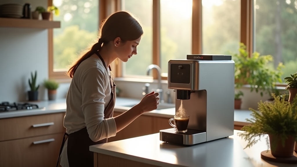 Best single serve coffee maker without pods on kitchen counter with fresh coffee